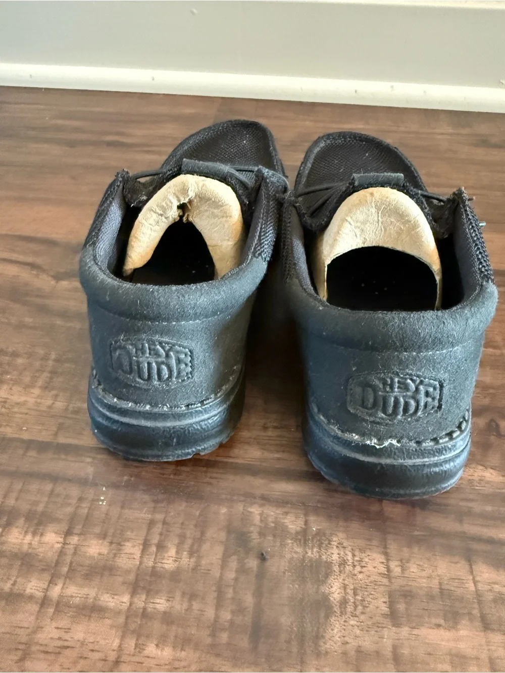 Hey Dude Wally Youth Funk Mono Shade Black Kids Size 3